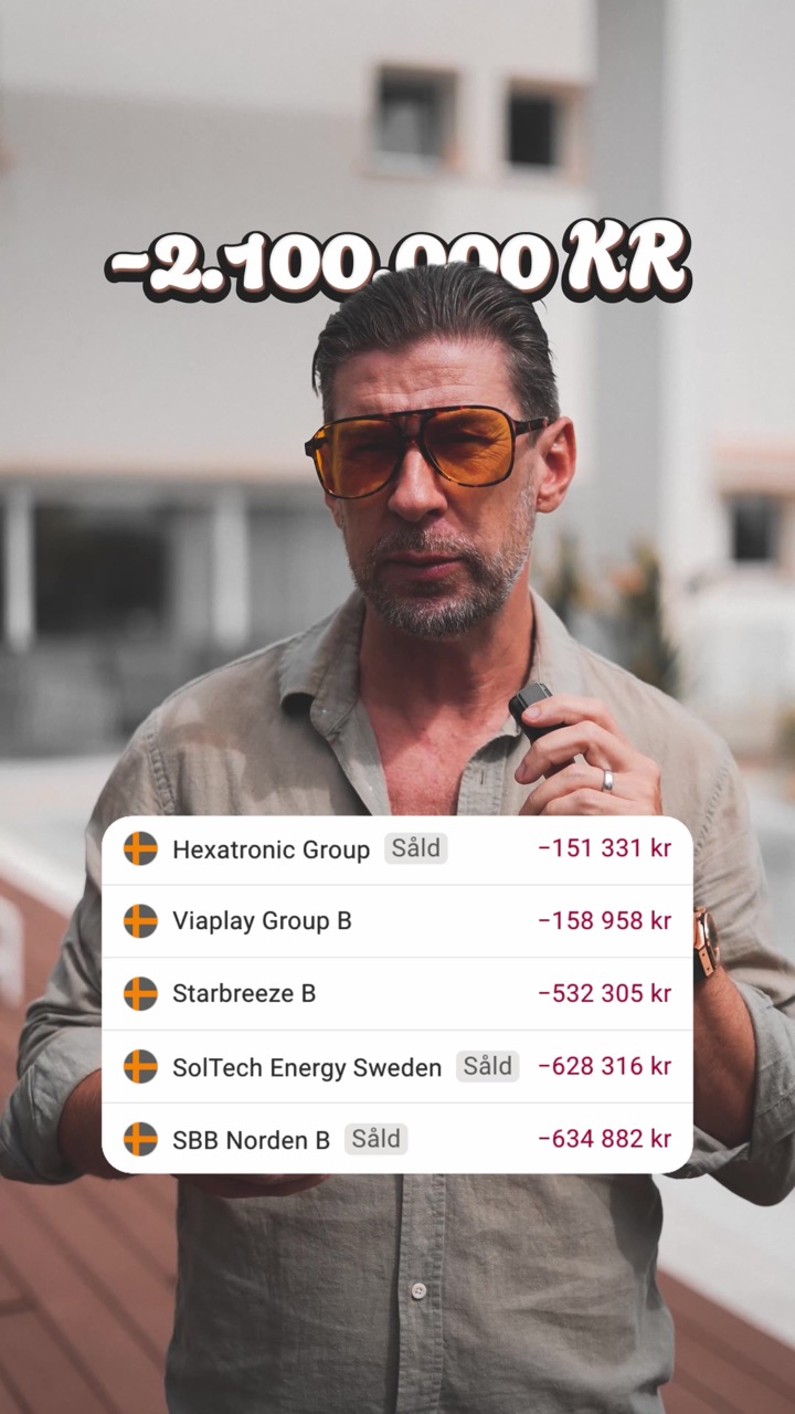 -2,1 miljoner: inget är förlust förrän man säljer